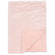 BIMBI DREAMS Deka s kožíškem hvězdy pink 80x110 cm BIMBI DREAMS Deka s kožíškem hvězdy pink 80x110 cm