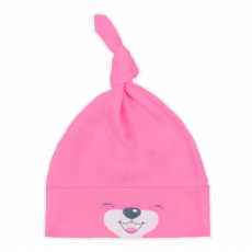 Bavlněná kojenecká čepička Bobas Fashion Lucky tmavě růžová Bavlněná kojenecká čepička Bobas Fashion Lucky tmavě růžová