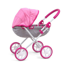 Dětský kočárek pro panenky Milly Mally Dori Prestige Pink Dětský kočárek pro panenky Milly Mally Dori Prestige Pink