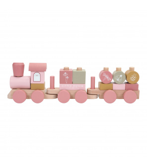 Tiamo Little Dutch Dřevěný vláček pink Tiamo Little Dutch Dřevěný vláček pink