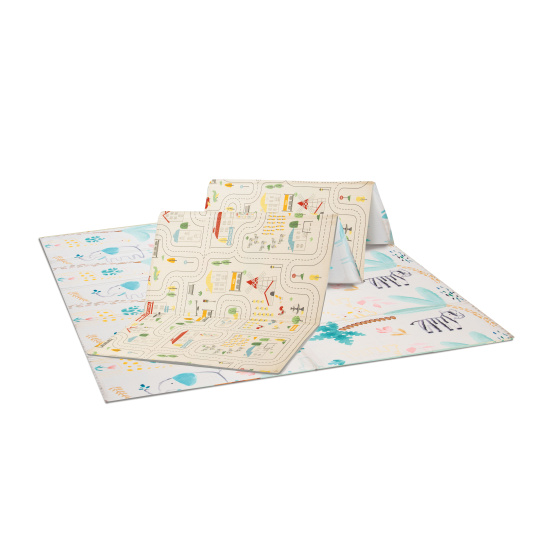 Asalvo Hrací podložka PLAY MAT XL 120*180cm ANIMALS-CITY
