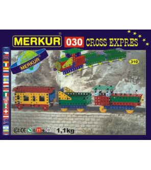 Stavebnice MERKUR 030 Cross expres 10 modelů 310ks v krabici 36x27x3cm Stavebnice MERKUR 030 Cross expres 10 modelů 310ks v krabici 36x27x3cm
