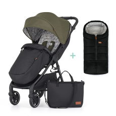 PETITE&MARS Kočárek sportovní Royal2 Black Mature Olive + PETITE&MARS fusak Jibot ZDARMA PETITE&MARS Kočárek sportovní Royal2 Black Mature Olive + PETITE&MARS fusak Jibot ZDARMA