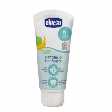 CHICCO Pasta zubní Jablko-banán bez fluoru 6m+ CHICCO Pasta zubní Jablko-banán bez fluoru 6m+
