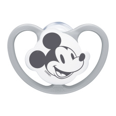 NUK Dudlík Space Disney Mickey v boxu, šedý 6-18m