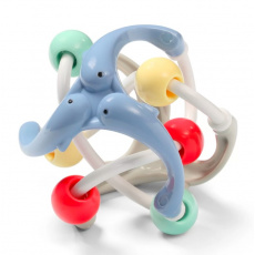 BABYONO Chrastítko edukační Dolphin's Sphere Blue / Grey BABYONO Chrastítko edukační Dolphin's Sphere Blue / Grey