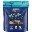 FISH4DOGS Pamlsky pro psy  DENTAL SEA mořská ryba - proužky 100 g