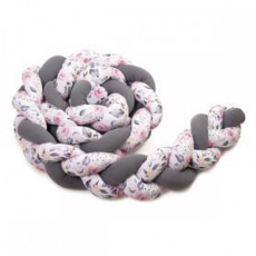 T-TOMI Mantinel pletený 180 cm, anthracite/roses T-TOMI Mantinel pletený 180 cm, anthracite/roses