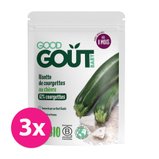 GOOD GOUT BIO Cuketové rizoto s kozím sýrem 3x190 g