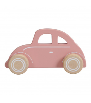 Tiamo Little Dutch dřevěné autíčko brouk pink Tiamo Little Dutch dřevěné autíčko brouk pink