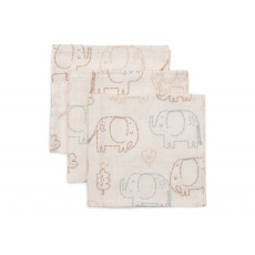 Ubrousky mušelínové 3 ks 31x31cm Elephant Tales Ubrousky mušelínové 3 ks 31x31cm Elephant Tales