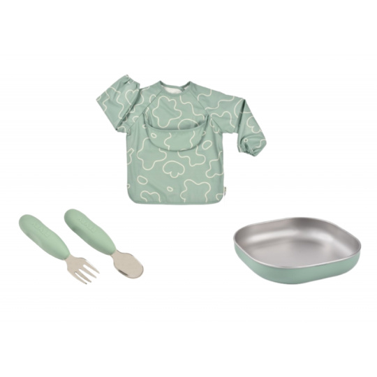 Jídelní sada pro nejmenší Sage Green