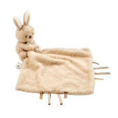 NATTOU Mazlíček plyšový Teddy zajíček 27 x 27 cm, 0m+ NATTOU Mazlíček plyšový Teddy zajíček 27 x 27 cm, 0m+