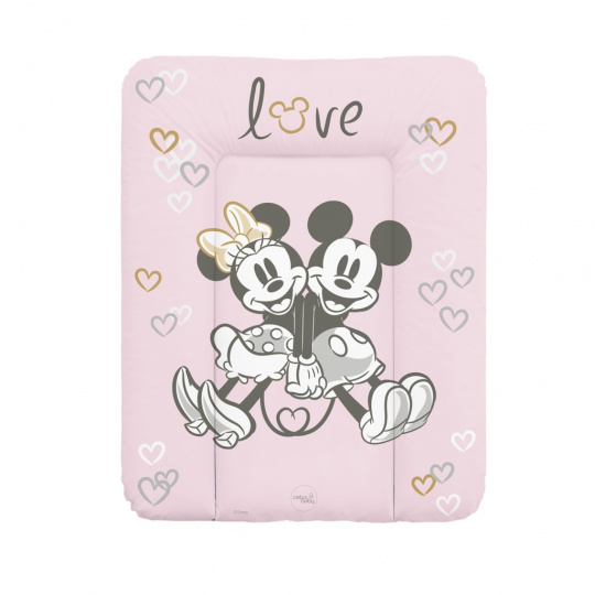 CEBA Podložka přebalovací měkká na komodu (50x70) Disney Minnie & Mickey Pink