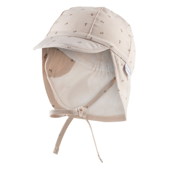 STERNTALER Kšiltovka s ochranou krku na zavazování s UV filtrem 30 hnědá kotvičky chlapec 39 cm-3-4
