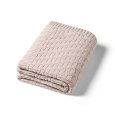 BABYONO Deka z organické bavlny pletená 75 x 100 cm beige 0m+