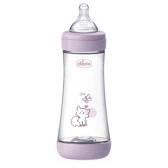 CHICCO Láhev kojenecká antikoliková Perfect5 300 ml dívka rychlý průtok 4m+ CHICCO Láhev kojenecká antikoliková Perfect5 300 ml dívka rychlý průtok 4m+