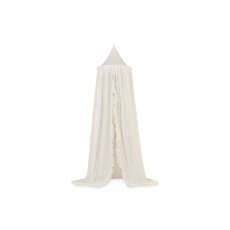 Nebesa nad postýlku Vintage 245cm Ruffle Ivory