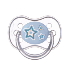 CANPOL BABIES Dudlík silikonový symetrický 0-6m Newborn Baby modrá