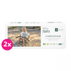 2x ECO BY NATY Pleny jednorázové 5 (11-25 kg) 40 ks - ECONOMY PACK