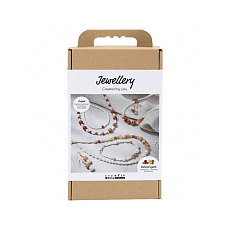 Kreativní sada Šperky s korálky s achátem a jantarem