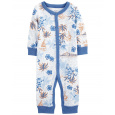 CARTER'S Overal bez nožiček na druky Sleep&Play Blue Palm kluk 3m
