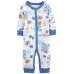 CARTER'S Overal bez nožiček na druky Sleep&Play Blue Palm kluk 3m
