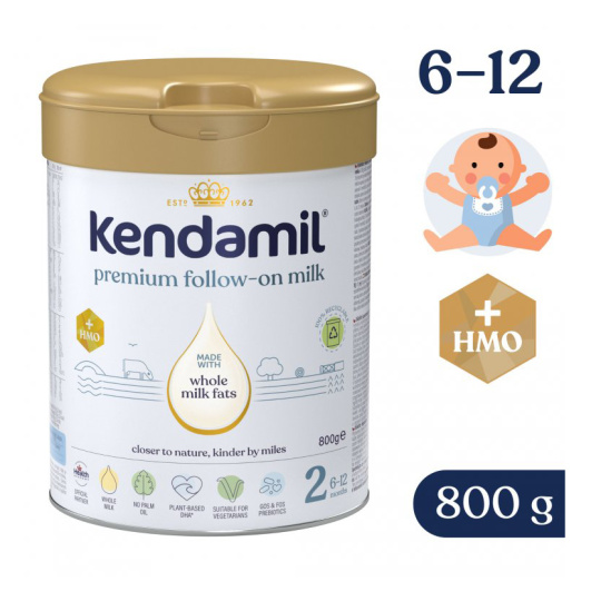 KENDAMIL Mléko pokračovací Premium 2 HMO+ (800 g) 6m+