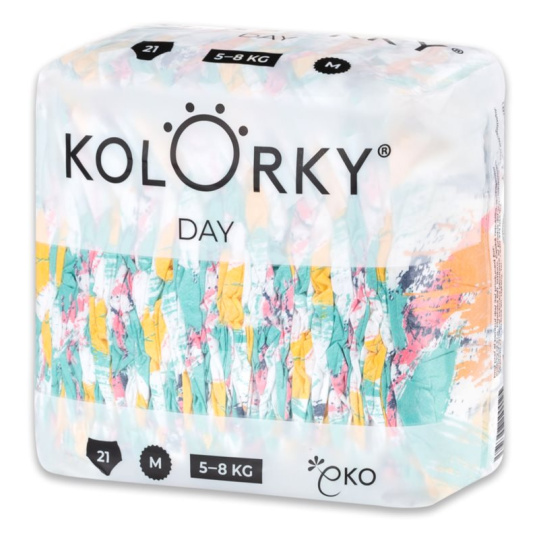 KOLORKY DAY Pleny jednorázové eko, štětec M (5-8 kg) 21 ks