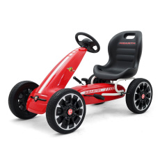 Dětská šlapací motokára Go-kart Milly Mally Abarth červená Dětská šlapací motokára Go-kart Milly Mally Abarth červená