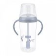 Kojenecká láhev NUK Perfect Match na učení s brčkem PENGUIN 260 ml