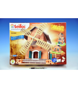 Stavebnice Teifoc Mlýn - solární pohon 380ks v krabici 44x33x11cm Stavebnice Teifoc Mlýn - solární pohon 380ks v krabici 44x33x11cm