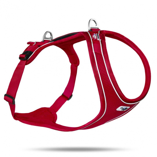 CURLI Postroj pro psy Belka Comfort Red S, 18-25 kg