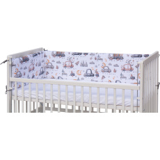 Scarlett Mantinel do postýlky 4dílný - Scarlett Autíčka - šedá - 180 x 30 cm Scarlett Mantinel do postýlky 4dílný - Scarlett Autíčka - šedá - 180 x 30 cm