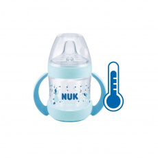 Kojenecká láhev na učení NUK Nature Sense s kontrolou teploty 150 ml modrá Kojenecká láhev na učení NUK Nature Sense s kontrolou teploty 150 ml modrá