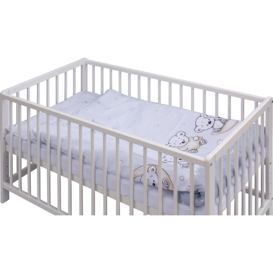 Scarlett Dětská postýlka s kompletní výbavou Scarlett Toro 120 x 60 cm - šedá Scarlett Dětská postýlka s kompletní výbavou Scarlett Toro 120 x 60 cm - šedá