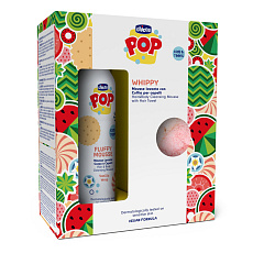 CHICCO Pěna na vlasy a tělo POP Vanilla Fluffy 200ml s ručníkem na vlasy CHICCO Pěna na vlasy a tělo POP Vanilla Fluffy 200ml s ručníkem na vlasy