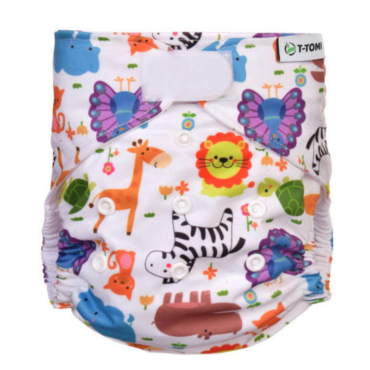 T-TOMI Plena kapsová, typ AIO - suchý zip, 4-15kg, Zoo