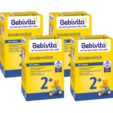 4x BEBIVITA Junior 2+ Instantní mléčný nápoj od uk. 2. roku, 500 g 4x BEBIVITA Junior 2+ Instantní mléčný nápoj od uk. 2. roku, 500 g
