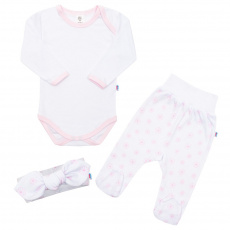3-dílná bavlněná kojenecká souprava New Baby Lili 3-dílná bavlněná kojenecká souprava New Baby Lili