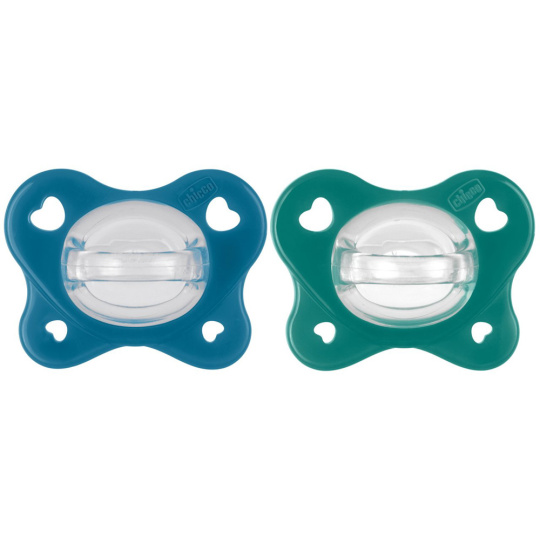 CHICCO Šidítko PhysioForma® Dual Soft modré 16-36m, 2 ks