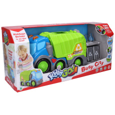 WIKY Kiddy Auto popelářské s efekty 2 ks popelnice 18m+ WIKY Kiddy Auto popelářské s efekty 2 ks popelnice 18m+