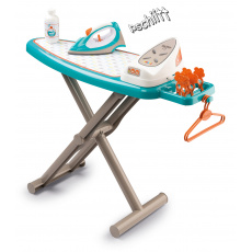 Smoby SM330118 Žehlicí prkno Aqua Clean s elektronickou žehličkou a 10 doplňky tyrkysové Smoby SM330118 Žehlicí prkno Aqua Clean s elektronickou žehličkou a 10 doplňky tyrkysové