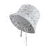 STERNTALER Klobouk letní na zavazování motýly organická bavlna UV 30+ bílá holka- 45 cm 6-9 m