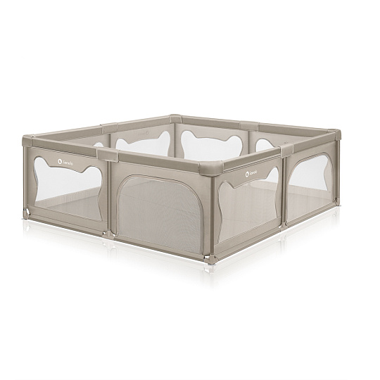LIONELO Ohrádka pro děti Willow XL Beige Sand 187 x 207 cm LIONELO Ohrádka pro děti Willow XL Beige Sand 187 x 207 cm