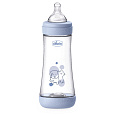 CHICCO Láhev kojenecká antikoliková Perfect5 300 ml chlapec rychlý průtok 4m+