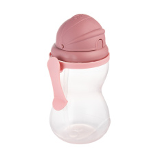 CANPOL BABIES Láhev sportovní se silikonovým brčkem 370ml 12m+ růžová CANPOL BABIES Láhev sportovní se silikonovým brčkem 370ml 12m+ růžová