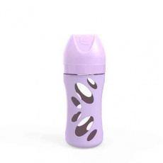 TWISTSHAKE Láhev kojenecká Anti-Colic skleněná 260 ml (dudl.M) pastelově fialová TWISTSHAKE Láhev kojenecká Anti-Colic skleněná 260 ml (dudl.M) pastelově fialová