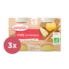 3x BABYBIO Příkrm hruška Williams 2x 130 g