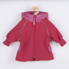 Softshellová kojenecká bundička New Baby růžová Softshellová kojenecká bundička New Baby růžová